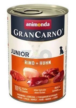 Animonda GranCarno Junior príchuť: hovädzie + kuracie 400g