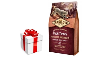 CARNILOVE Cat Duck & Turkey For Large Breed 6kg + prekvapenie pre mačku GRATIS