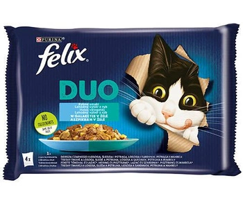 FELIX Duo rybie príchute v želé 4x85g