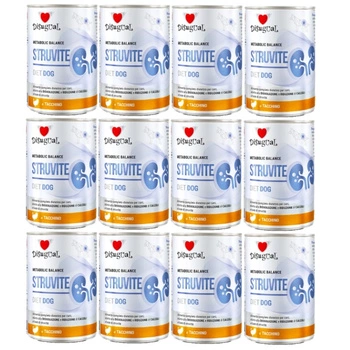Disugual Veterinárne mokré krmivo pre psov STRUVITE Morčacie (dospelé) 12x400g