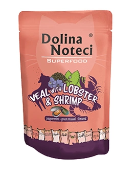 DOLINA NOTECI Superfood telecí s humrem a krevetami sáček 10x85g