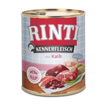 Rinti Kennerfleisch mokré krmivo pre psov - teľacie 800g