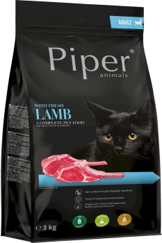 DOLINA NOTECI Piper Animals s jahňacím mäsom pre mačky 3kg