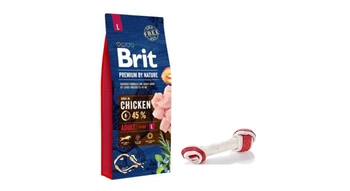 BRIT Premium By Nature Adult L 15kg +  Biela slanina s kosťou 16 cm