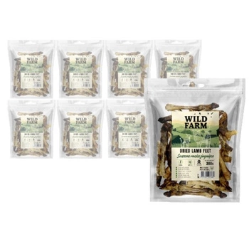 WILD FARM Sušené jahňacie kopytá 8x300g psia maškrta