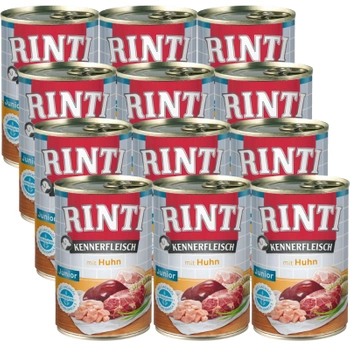 Rinti Kennerfleisch Junior Huhn vlhké krmivo pre psov - kuracie mäso 12x400g