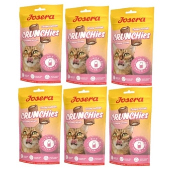 JOSERA Crunchies - s mliekom (maškrta pre mačky) 6x60g