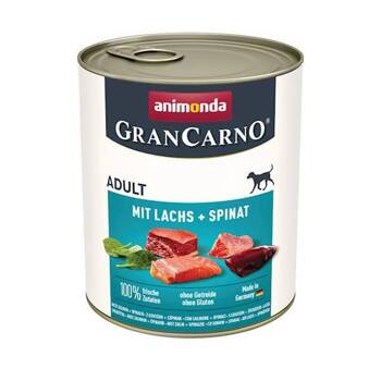 ANIMONDA GranCarno Adult Dog príchuť: losos + špenát 800g