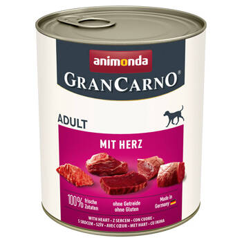 ANIMONDA GranCarno Adult Dog príchuť: so srdiečkami 800g