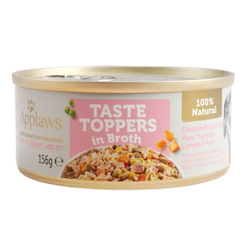 Applaws Taste Toppers Natural mokré krmivo pre psov s kuracím mäsom, šunkou a zeleninou 156g