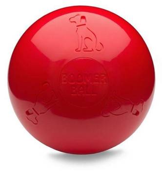 BOOMER BALL Prakticky nezničiteľná lopta M - 6" 15cm ČERVENÁ