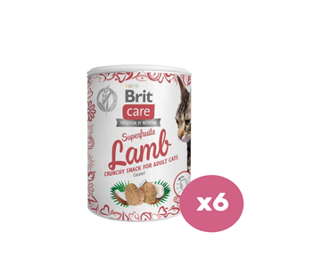 BRIT CARE Cat Snack Superfruits Lamb 6x100g