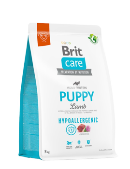 BRIT CARE Hypoallergenic Puppy Lamb 3kg