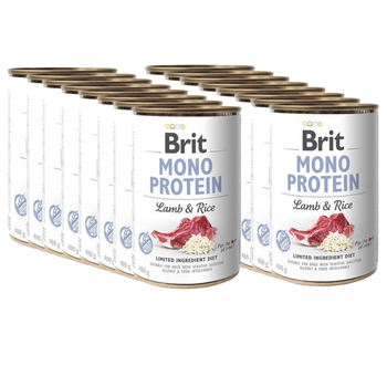 BRIT MONO PROTEIN LAMB & BROWN RICE 18x400g