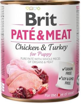 BRIT PATÉ & MEAT CHICKEN & TURKEY FOR PUPPY 800g