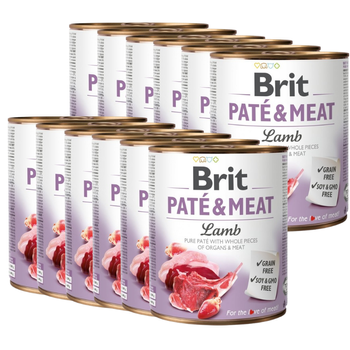 BRIT PATE & MEAT LAMB 12x800g