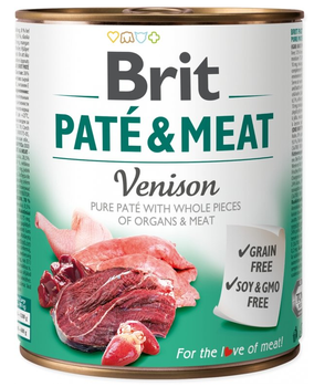 BRIT PATE & MEAT VENISON 800g