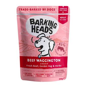 Barking Heads Beef Waggington sáčok pre psov 300g