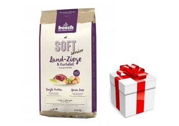 Bosch Soft Senior Goat & Potato 12,5 kg + prekvapenie pre vášho psa ZDARMA