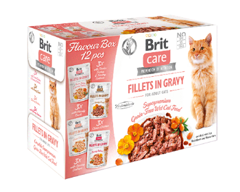 Brit Care Cat Flavour box Fillet in Gravy 12 x 85 g