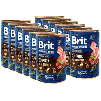 Brit Premium by Nature Bravčové mäso s prieduškami 12x400g