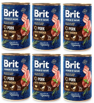 Brit Premium by Nature Bravčové mäso s prieduškami 6x400g