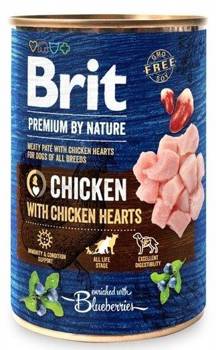 Brit Premium by Nature Kuracie mäso s kuracími srdiečkami 400g