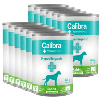 CALIBRA Veterianry Diets Dog Hypoallergenic Insect & Rabbit 12x400g