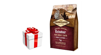 CARNILOVE Cat Reindeer Energy & Outdoor 6kg + prekvapenie pre mačku ZDARMA