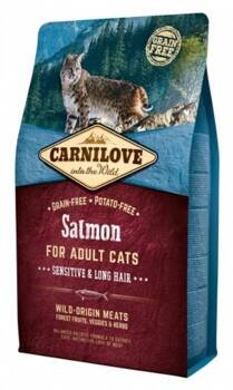 CARNILOVE Cat Salmon Sensitive & Long Hair 2kg