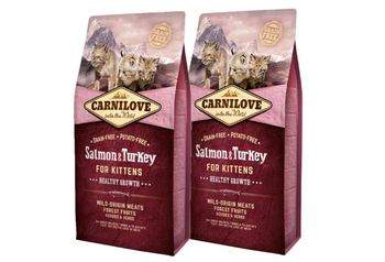 CARNILOVE Cat Salmon & Turkey For Kittens 2x6kg