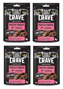 CRAVE™ Protein Chunks Losos 4x55g