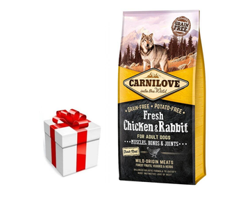 Carnilove Fresh Chicken Rabbit Adult 12 kg + prekvapenie pre vášho psa ZDARMA