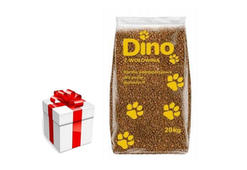 DINO Suché krmivo pre psov s hovädzím mäsom 20kg + prekvapenie pre vášho psa GRATIS