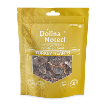 DOLINA NOTECI Natural Treats Turkey Hearts Pochúťky z morčacieho mäsa pre psy 150g