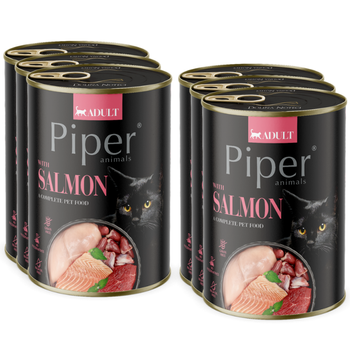 DOLINA NOTECI Piper pre mačky s lososom 6x400g