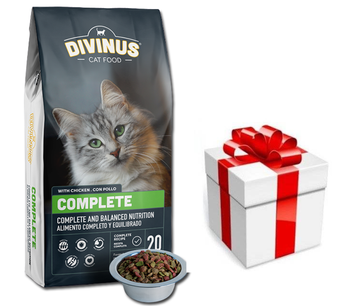 Divinus Cat Complete pre dospelé mačky 20 kg + prekvapenie pre mačku