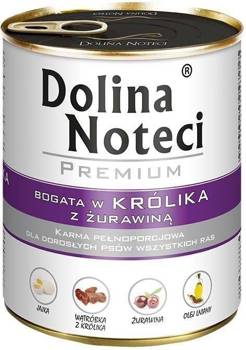 Dolina Noteci Králik Premium s brusnicami 800g