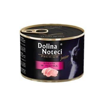 Dolina Noteci Premium Junior pre mačky s vysokým obsahom morčacieho mäsa 185g x24