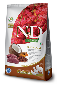 FARMINA N&D Quinoa canine SKIN & COAT VENISON Adult Medium Maxi 7kg