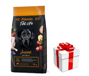 FITMIN For Life Junior Large Breeds 12kg + prekvapenie pre vášho psa ZDARMA