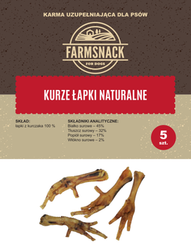 FarmSnack Kuracie labky prírodné 5ks