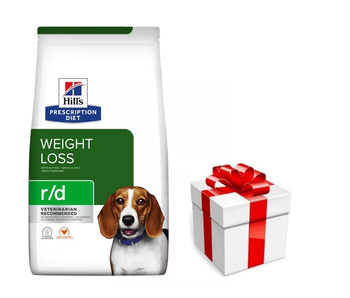 HILL'S PD Prescription Diet Canine r/d 10kg + prekvapenie pre vášho psa GRATIS