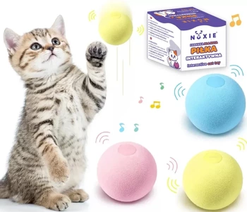 Interaktívna hračka pre mačky so zvukom a mačacou mätou 5cm