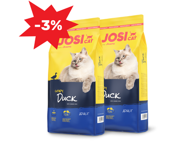 JOSERA JosiCat Crispy Duck 2x10 kg -3%
