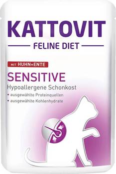 Kattovit Sensitive chicken+duck 85g vrecúško