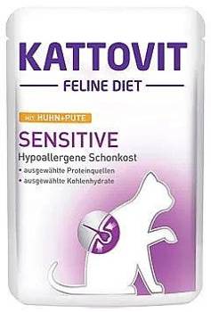 Kattovit Sensitive chicken+morčacie 85g vrecúško