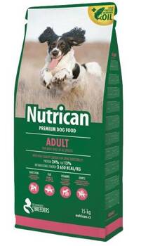 NutriCan Adult Premium krmivo pre psy všetkých plemien15kg