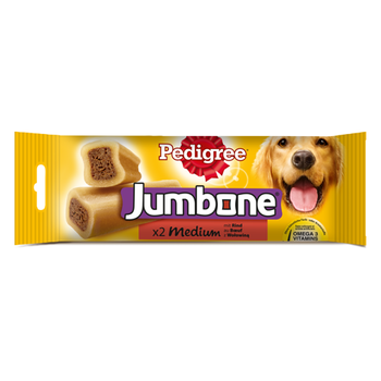 PEDIGREE Jumbone (stredné plemená) s hovädzím mäsom - 180g