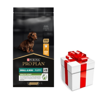 PRO PLAN Healthy Start Small & Mini Puppy krmivo pre šteňatá bohaté na kuracie mäso 7kg + prekvapenie pre vášho psa ZDARMA